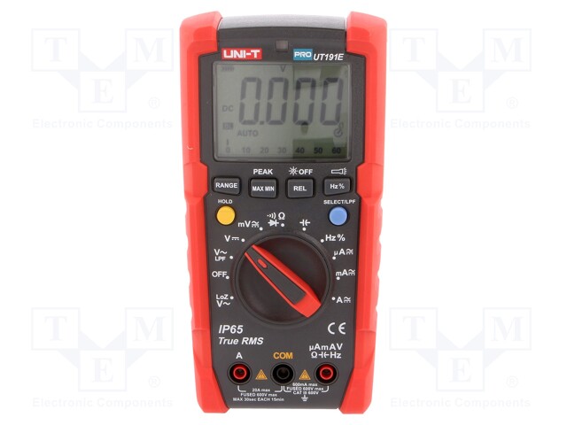 Digital multimeter; LCD (6000),bargraph,with a backlit; IP65