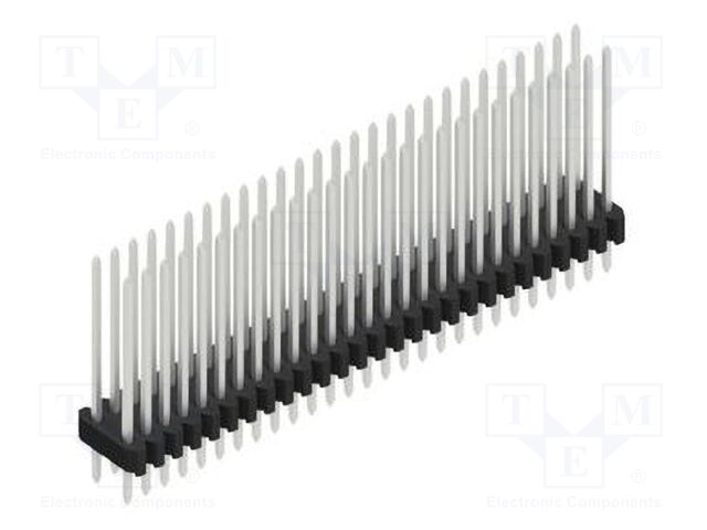 Connector: pin strips; pin header; male; PIN: 54; 1.27mm; THT; 2x27