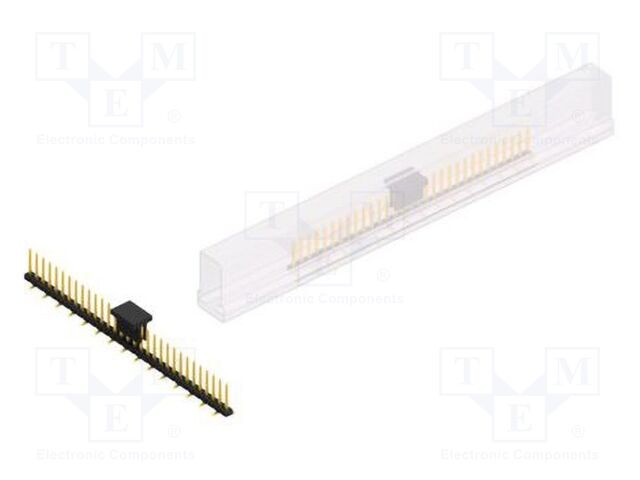 Connector: pin strips; pin header; male; PIN: 31; 2mm; SMT; 1x31