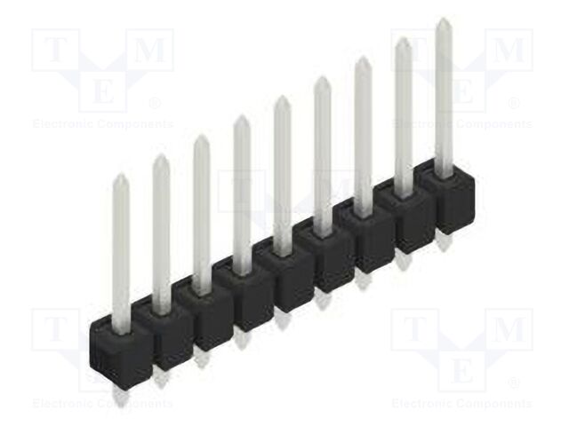 Connector: pin strips; pin header; male; PIN: 9; 2.54mm; THT; 1x9