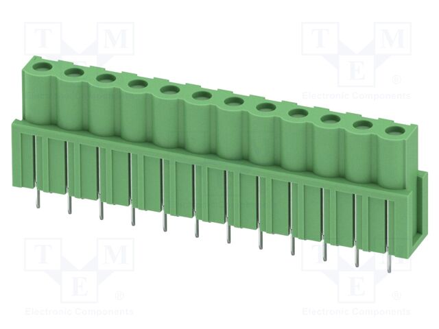 PCB headers, nominal cross section: 2.5 mm?, color: green, n