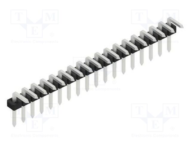 Connector: pin strips; pin header; male; PIN: 18; 2mm; THT; 1x18