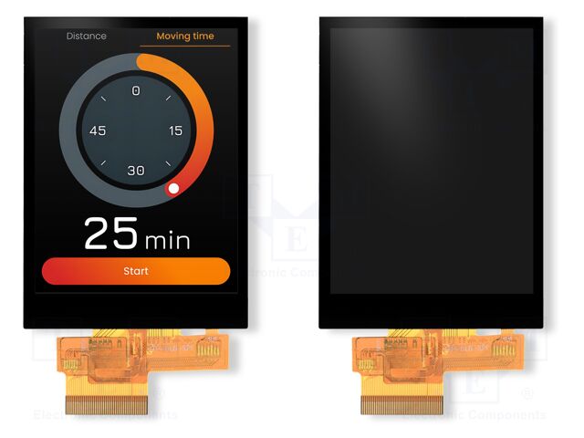 Display: TFT; 2.4"; 240x320; Illumin: LED; 42.72x60.26mm; RGB