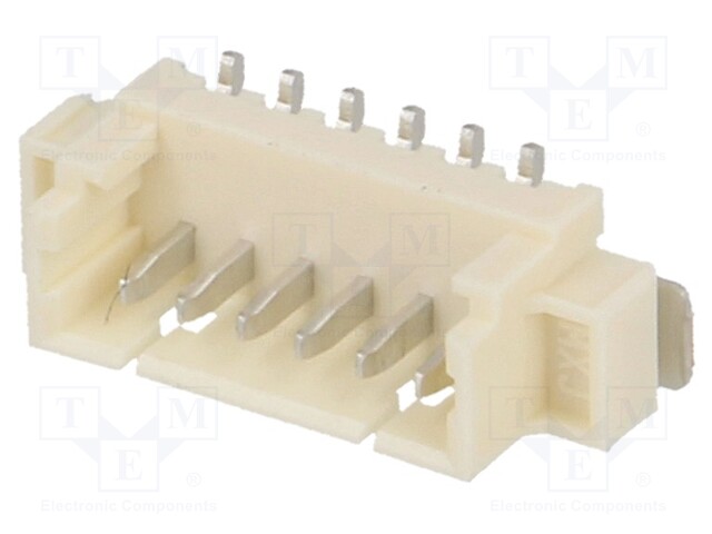 Socket; wire-board; male; PicoBlade; 1.25mm; PIN: 6; SMT; 1A; tinned