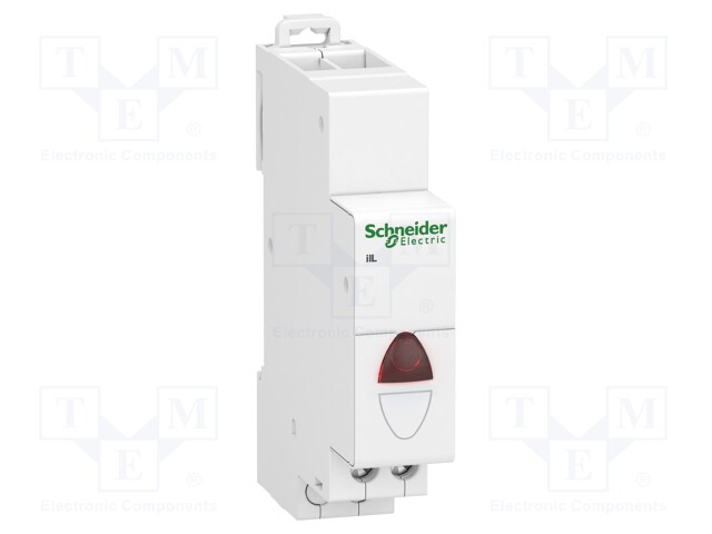 LED indicator; 110÷230VAC; DIN; Colour: red; Features: blinking