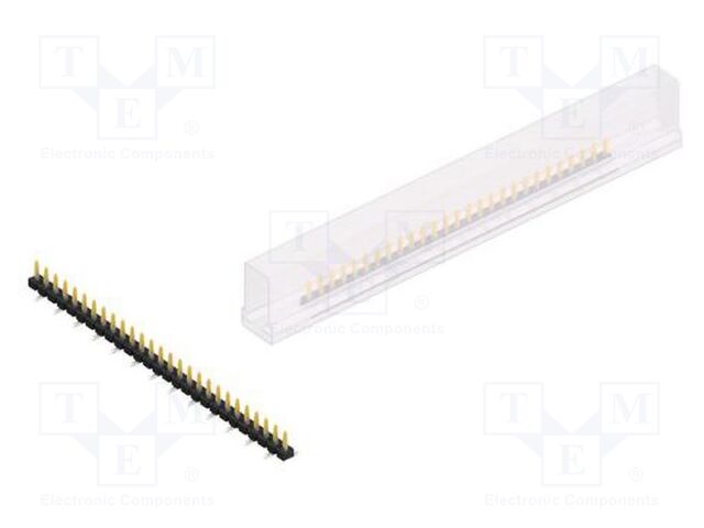 Connector: pin strips; pin header; male; PIN: 27; 2.54mm; SMT; 1x27