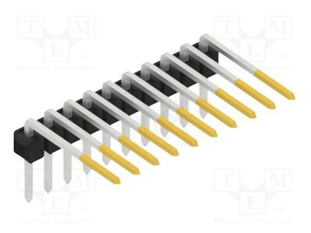 Connector: pin strips; pin header; male; PIN: 10; 2.54mm; THT; 1x10