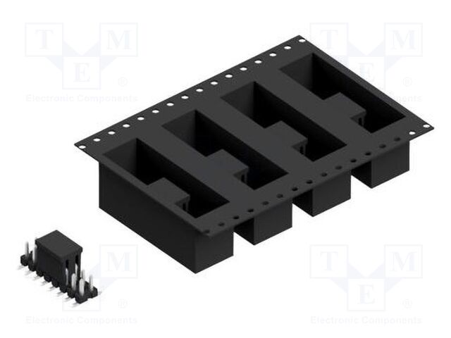 Connector: pin strips; pin header; male; PIN: 16; 2.54mm; SMT; 2x8