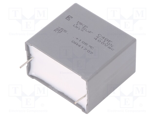 Capacitor: polypropylene; 1.5uF; ESR: 5.8mΩ; C4AF; THT; ±10%; 400VDC