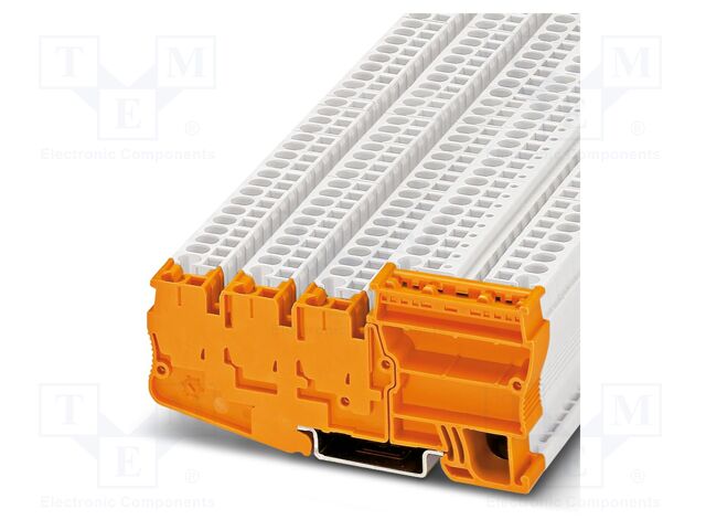 Splice terminal: rail; 30A; 250V; spring clamp; PA; 0.08÷4mm2