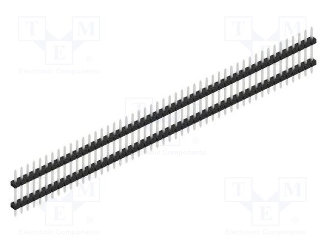 Connector: pin strips; pin header; male; PIN: 49; 2mm; THT; 1x49