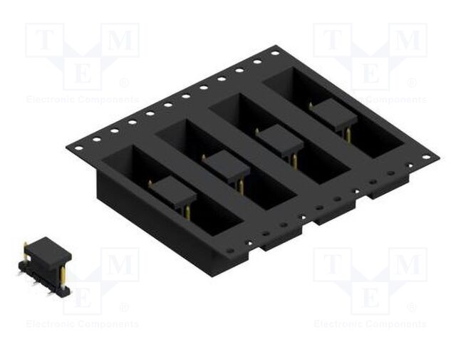 Connector: pin strips; pin header; male; PIN: 6; 2mm; SMT; 1x6; 100V