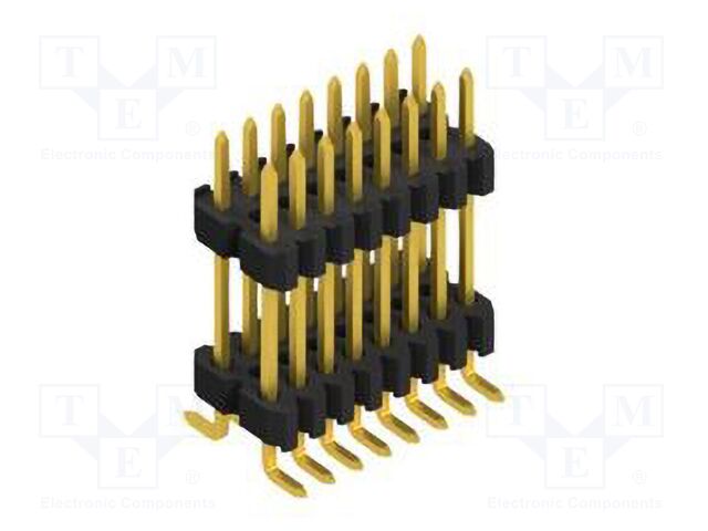 Connector: pin strips; pin header; male; PIN: 16; 1.27mm; SMT; 2x8