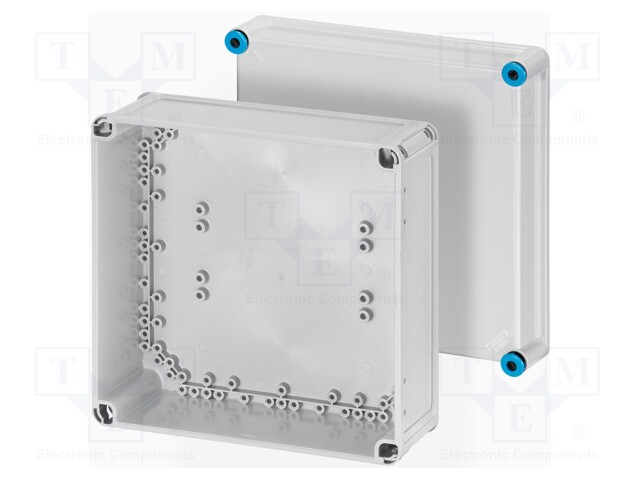 Enclosure: multipurpose; X: 300mm; Y: 300mm; Z: 170mm; polycarbonate