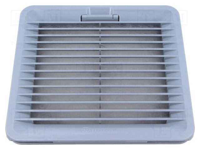 Ventilation grille; Cutout: 125x125mm; IP54; grey; UL94V-0
