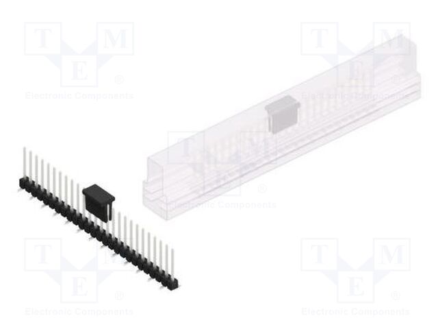 Connector: pin strips; pin header; male; PIN: 26; 2.54mm; SMT; 1x26