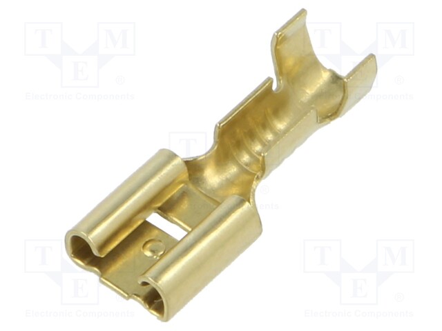 Terminal: flat; 6.3mm; 0.8mm; female; 1÷2.5mm2; crimped; for cable