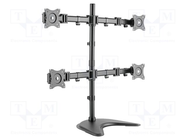 Stand; 8kg; 27"; black; Arm len: 363mm; Standard: 75x75mm,100x100mm