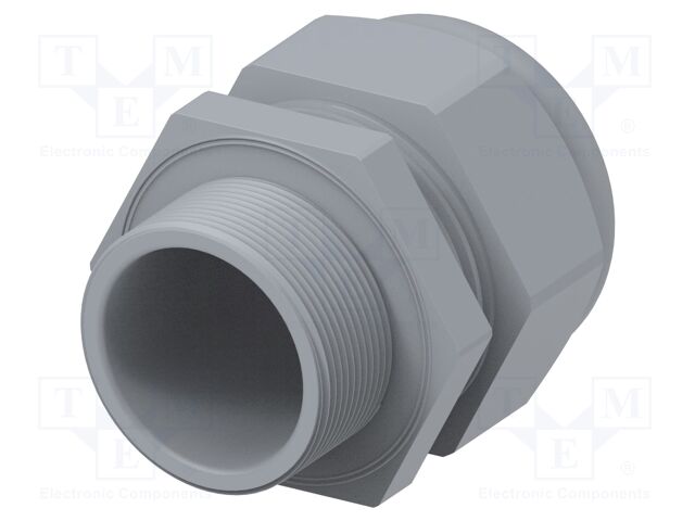 Cable gland; without nut,with long thread; M40; 1.5; IP68; grey