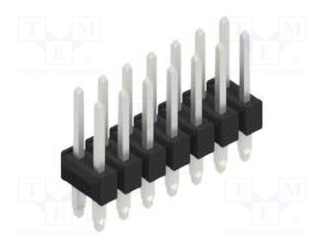 Connector: pin strips; pin header; male; PIN: 14; 2.54mm; THT; 2x7