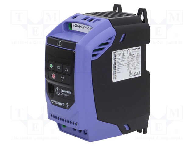 Vector inverter; Max motor power: 0.37kW; Usup: 200÷240VAC; IN: 4