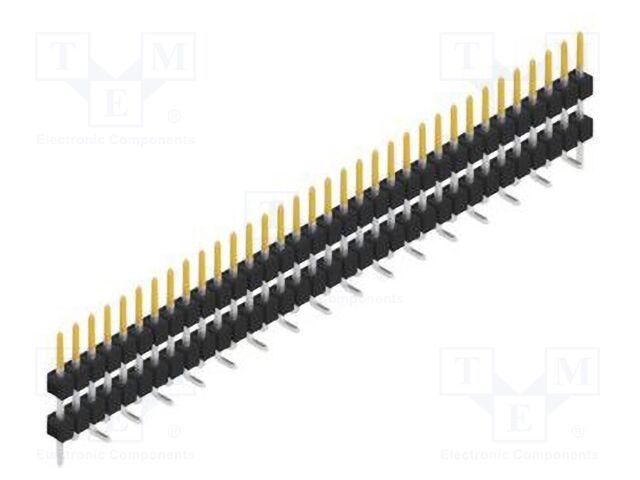 Connector: pin strips; pin header; male; PIN: 34; 2.54mm; SMT; 1x34
