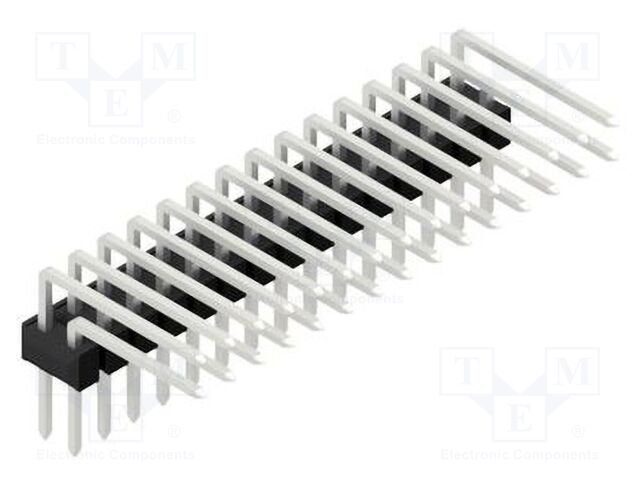 Connector: pin strips; pin header; male; PIN: 30; 2.54mm; THT; 2x15