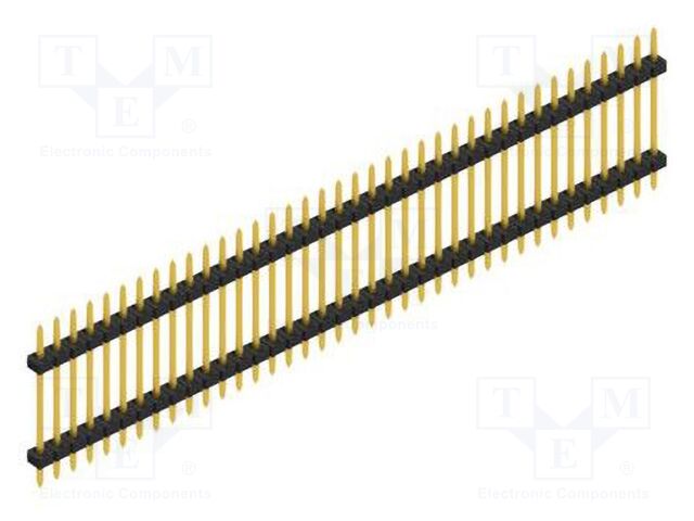 Connector: pin strips; pin header; male; PIN: 38; 2mm; THT; 1x38