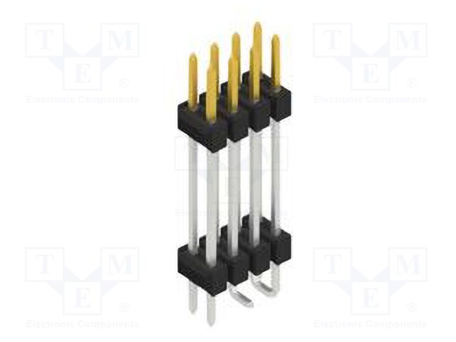 Connector: pin strips; pin header; male; PIN: 8; 2.54mm; SMT; 2x4