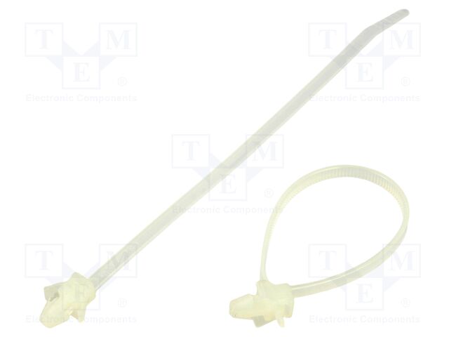 Cable tie; L: 130mm; natural; polyamide; 196N; Ømax: 27mm; UL94V-2