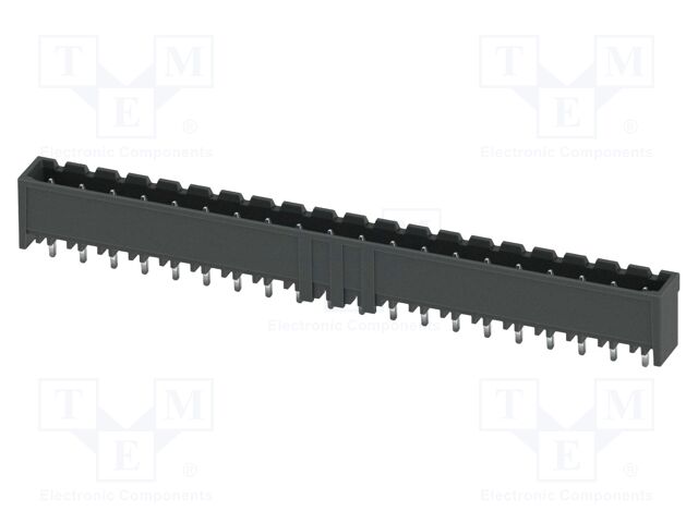 PCB headers, nominal cross section: 2.5 mm2, color: black, n