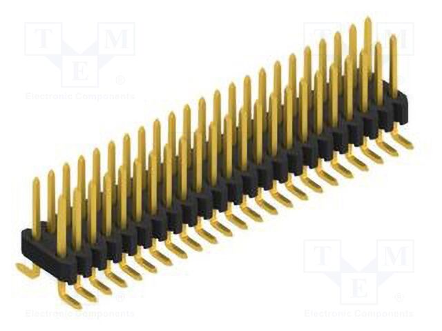 Connector: pin strips; pin header; male; PIN: 46; 1.27mm; SMT; 2x23