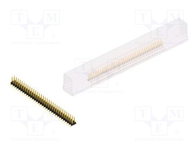 Connector: pin strips; pin header; male; PIN: 64; 2mm; SMT; 2x32