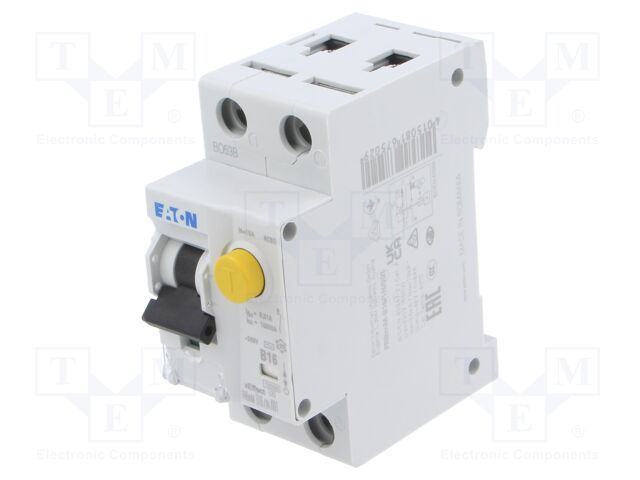 RCBO breaker; Inom: 16A; Ires: 10mA; Poles: 1+N; 240VAC; IP20; FRBmM