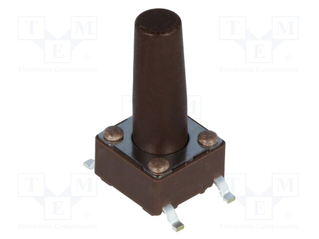 Microswitch TACT; SPST-NO; Pos: 2; 0.05A/12VDC; SMT; none; 1.6N