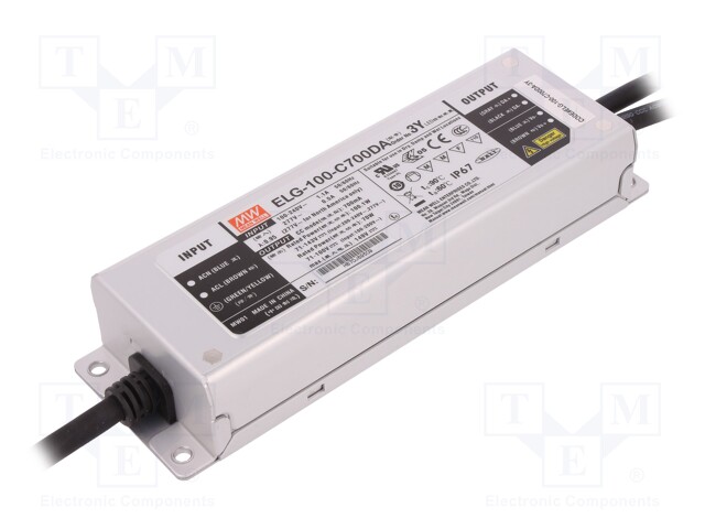 Power supply: switched-mode; Communication: DALI; LED; 100.1W