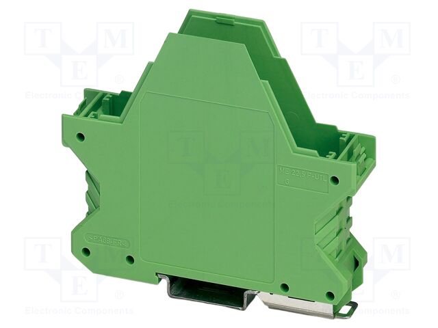 Enclosure base; green; UL94V-0; ME 22,5; for DIN rail mounting