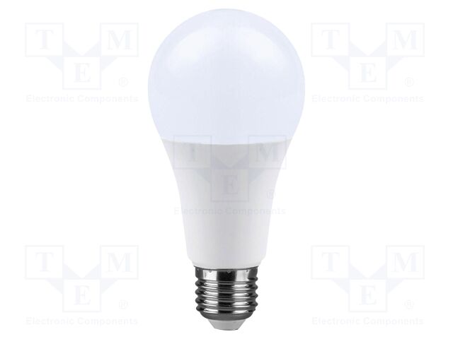 LED lamp; white warm; E27; 220÷240VAC; 1710lm; P: 17W; 200°; 3000K