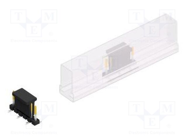 Connector: pin strips; pin header; male; PIN: 6; 2.54mm; SMT; 1x6