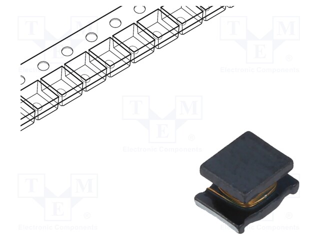Inductor: wire; SMD; 1812; 100uH; 160mA; 2.5Ω; 4.5x3.2x2.6mm; ±10%