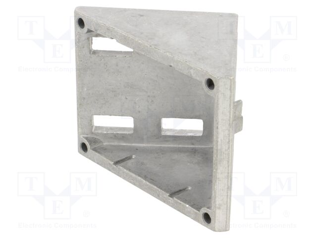 Angle bracket; for profiles; W: 74mm; H: 76mm; L: 76mm; aluminium