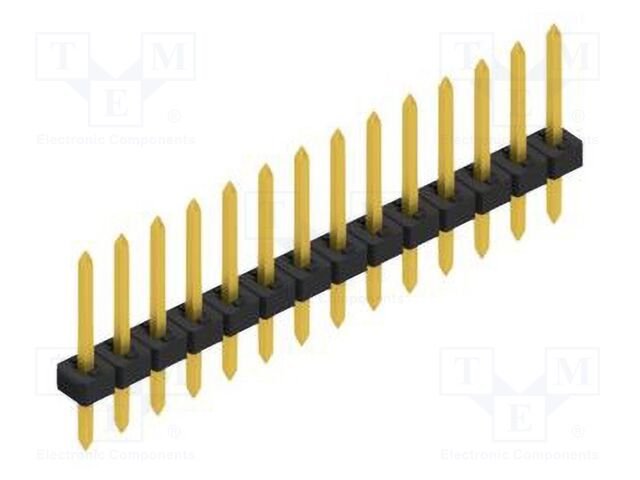 Connector: pin strips; pin header; male; PIN: 14; 2mm; THT; 1x14