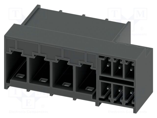 PCB hybrid header, nominal cross section: 6 mm?, color: blac