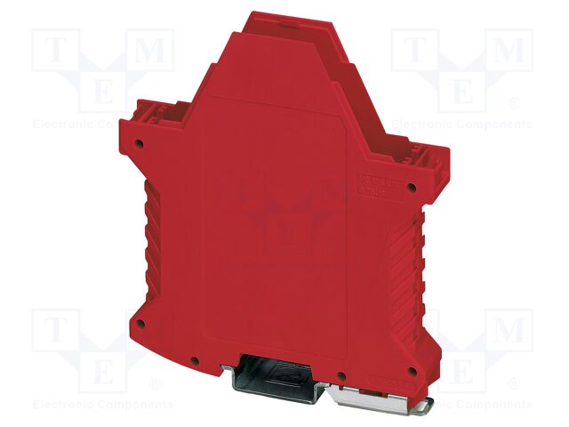 Enclosure base; with terminals; red; UL94V-0; ME 17,5; X: 107.3mm