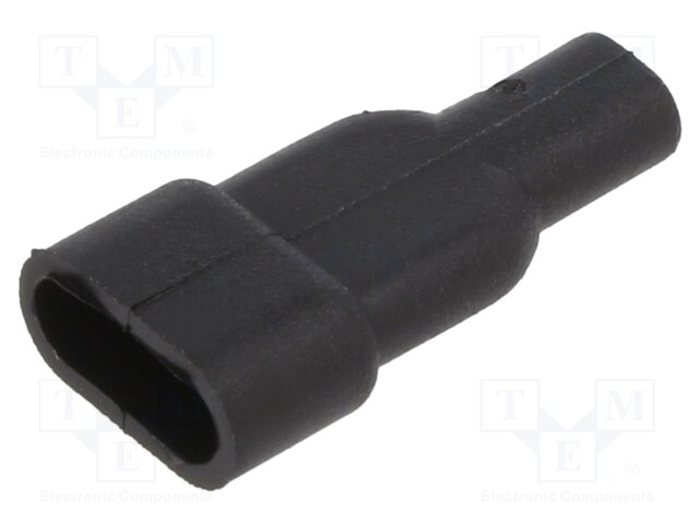 Cap; Body: black; Mat: PVC; 25mm