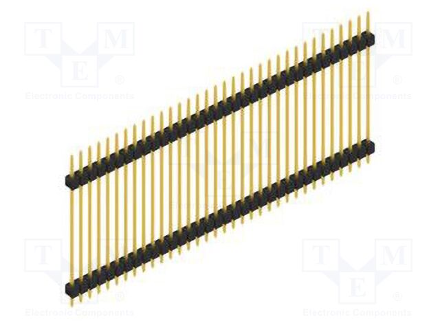 Connector: pin strips; pin header; male; PIN: 34; 2.54mm; THT; 1x34