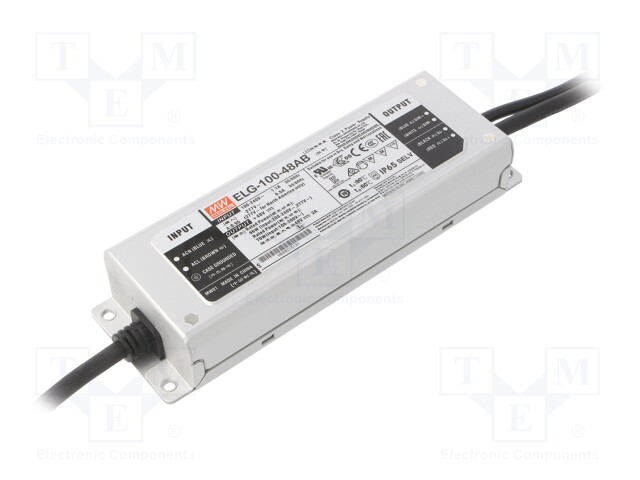 Power supply: switched-mode; LED; 96W; 48VDC; 43.2÷52.8VDC; 1÷2A