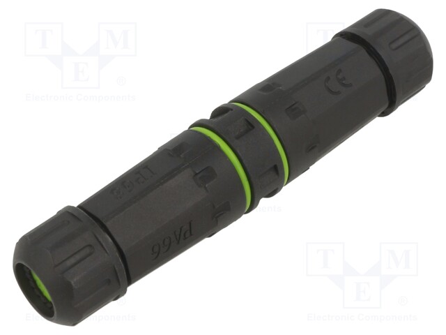 Connector: fiber optic; coupler; LC; for cable; ways: 2; straight