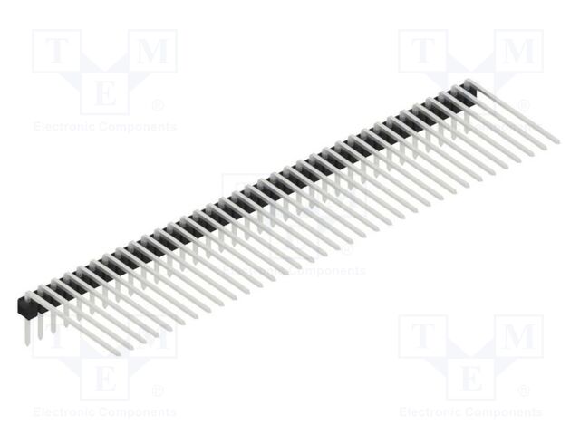 Connector: pin strips; pin header; male; PIN: 35; 2.54mm; THT; 1x35