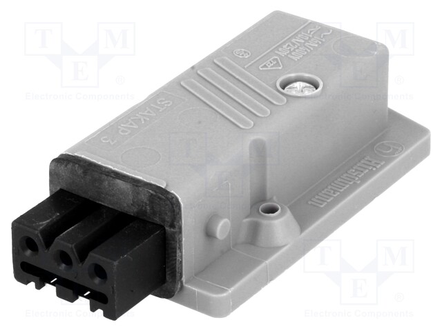 Connector: rectangular; ST; socket; female; PIN: 3; tinned; IP54; 16A